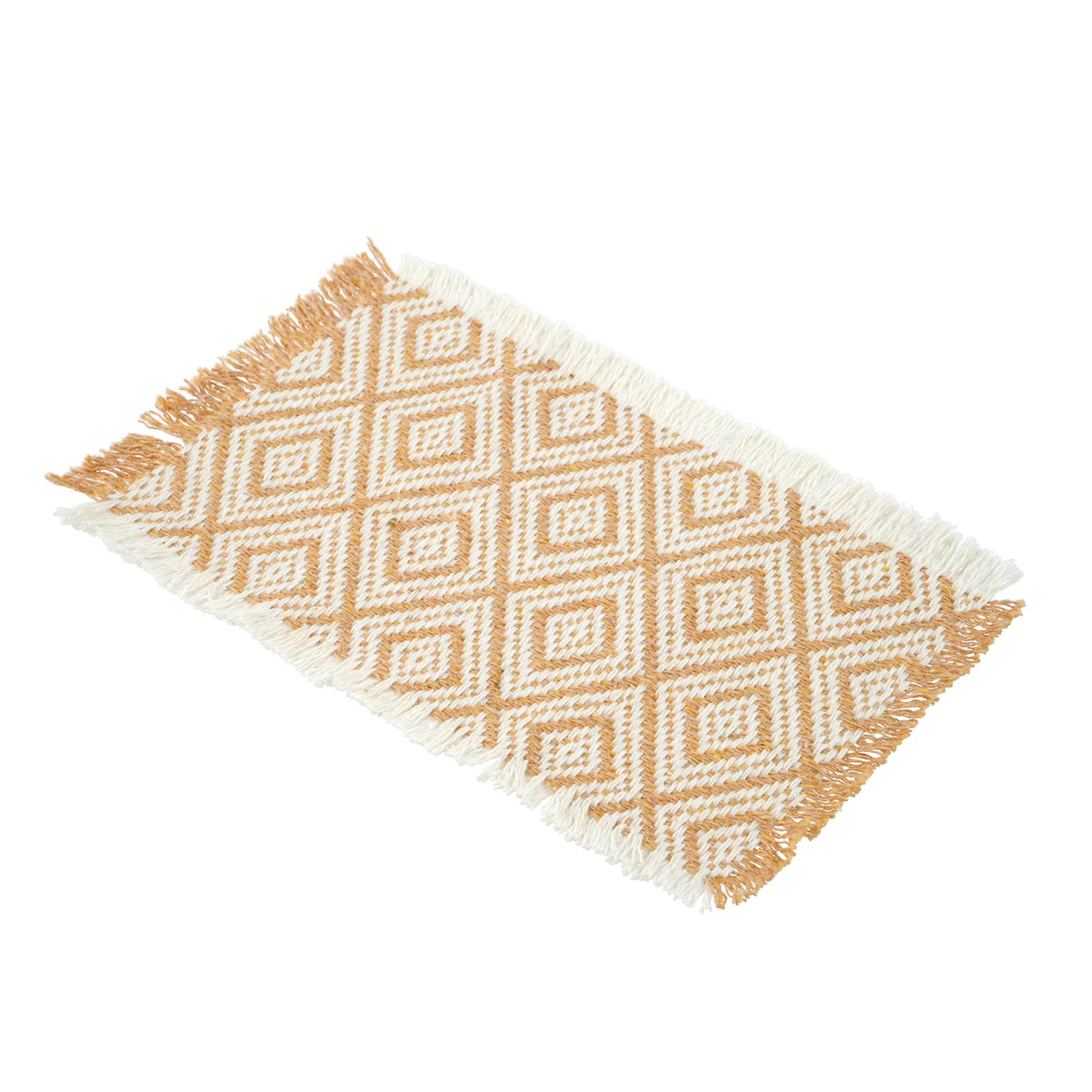 Mini Gold & White Area Rug by Make Market®